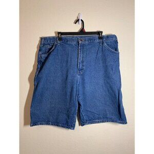 Dickies Relaxed Fit Carpenter Denim Blue Jean Shorts Mens Size 42 Casual Summer